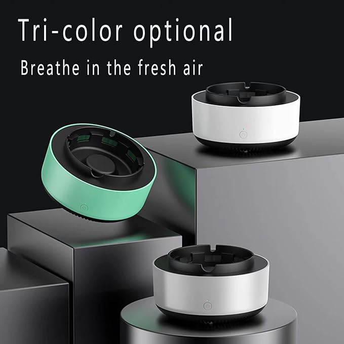 No Clouds Ashtray - 2 in 1 Multifunctional Ashless Air Purifier with Filter Ashtray