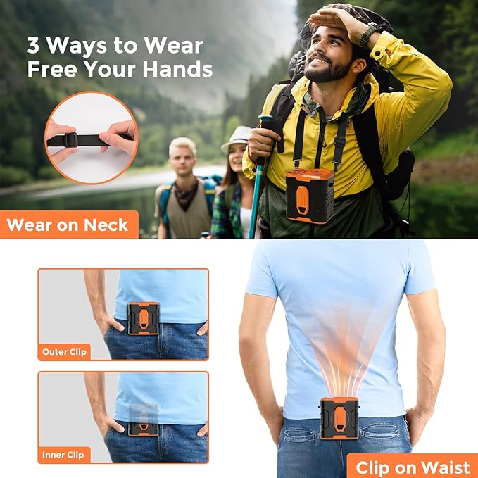 Portable Waist Clip Fan