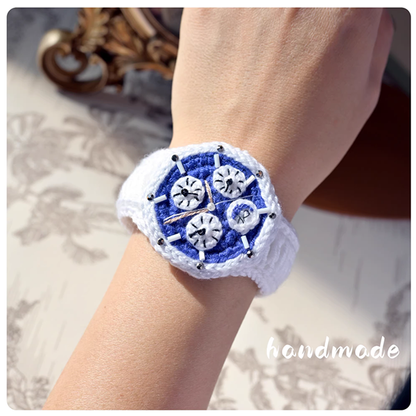 Braid Wrist watch Handmade Knitted yarn weaving watch