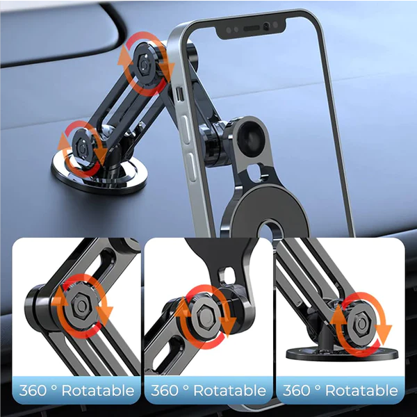 Universal 360° PRO, Robotic Arm Magnetic Car Phone Holder